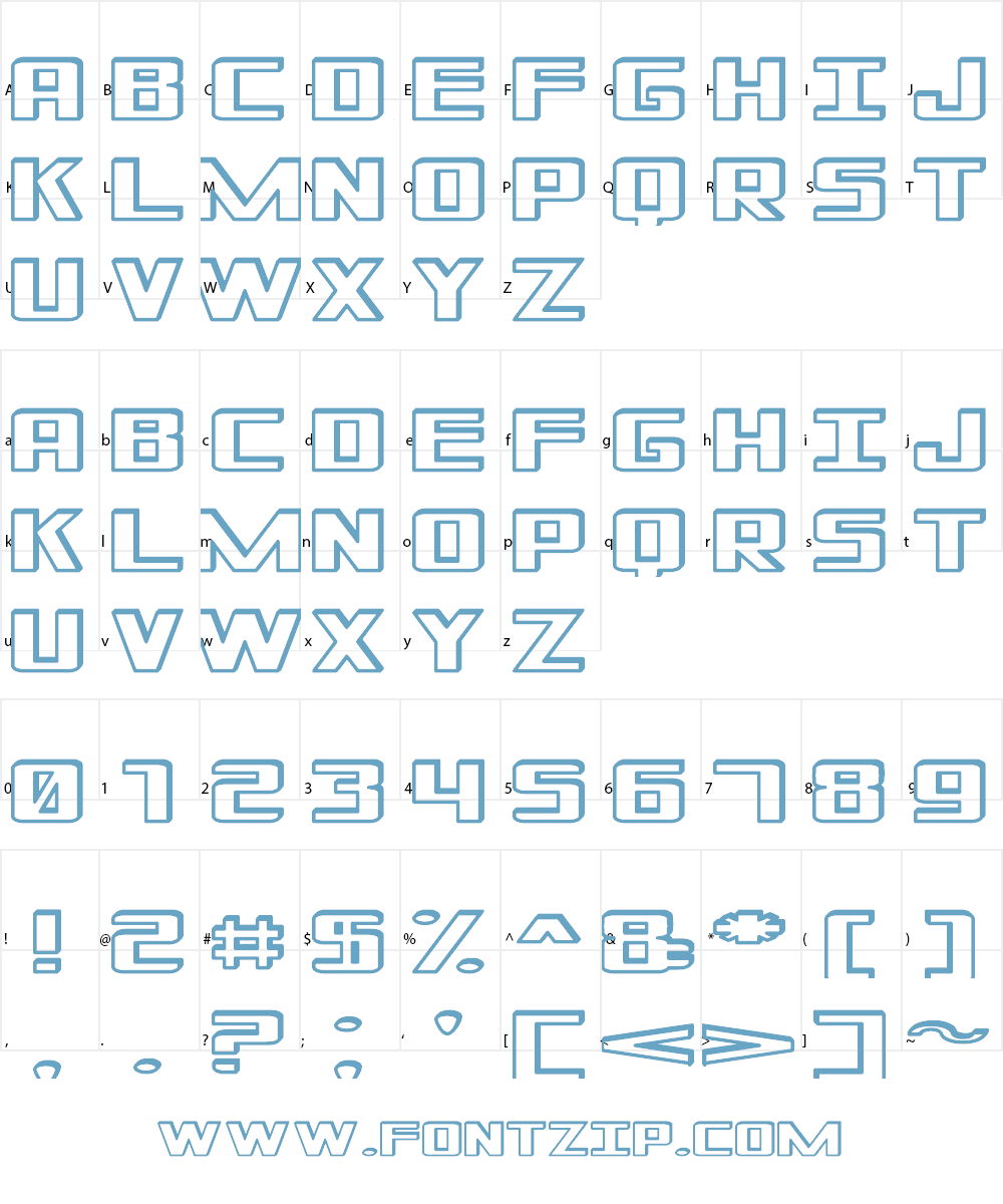Shadded of South Font Character